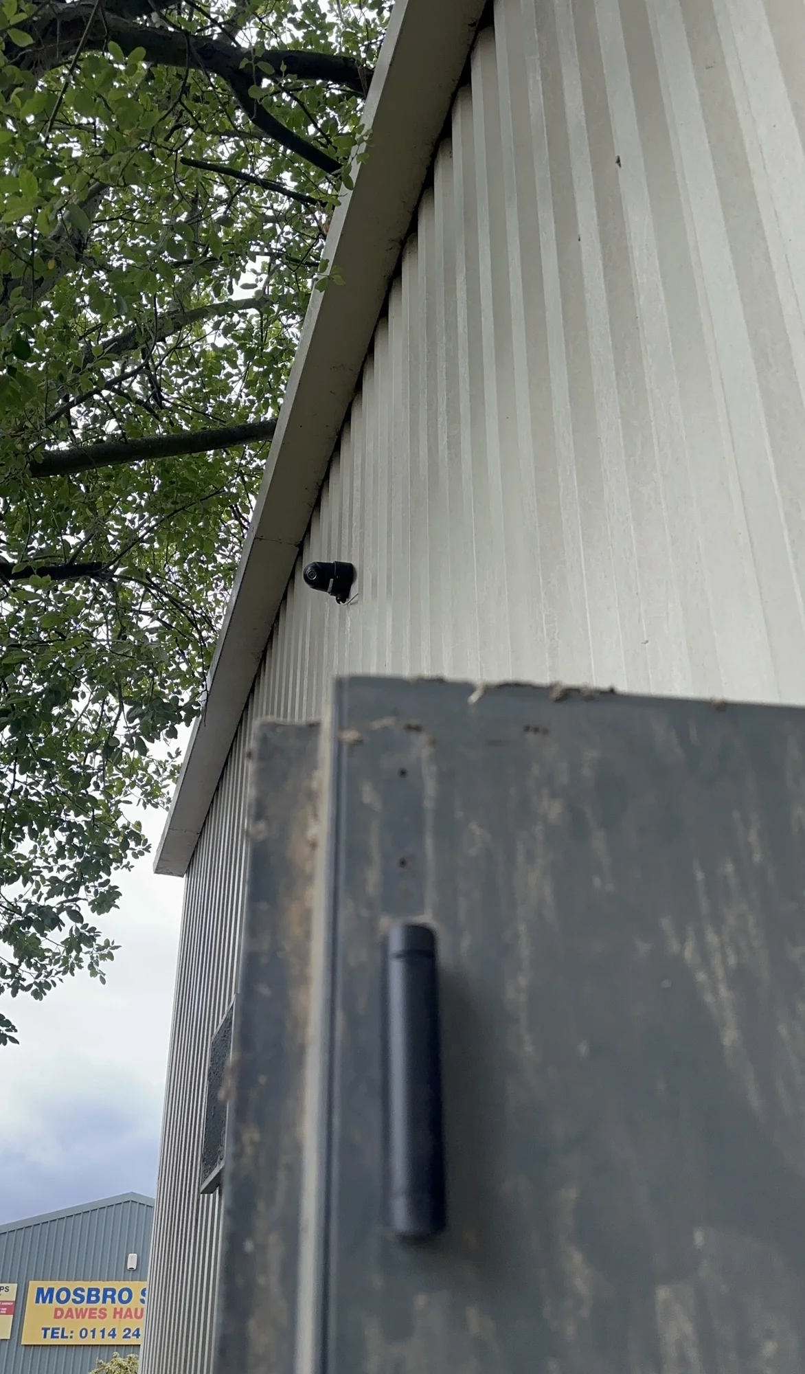 External CCTV installation position on the commercial premises