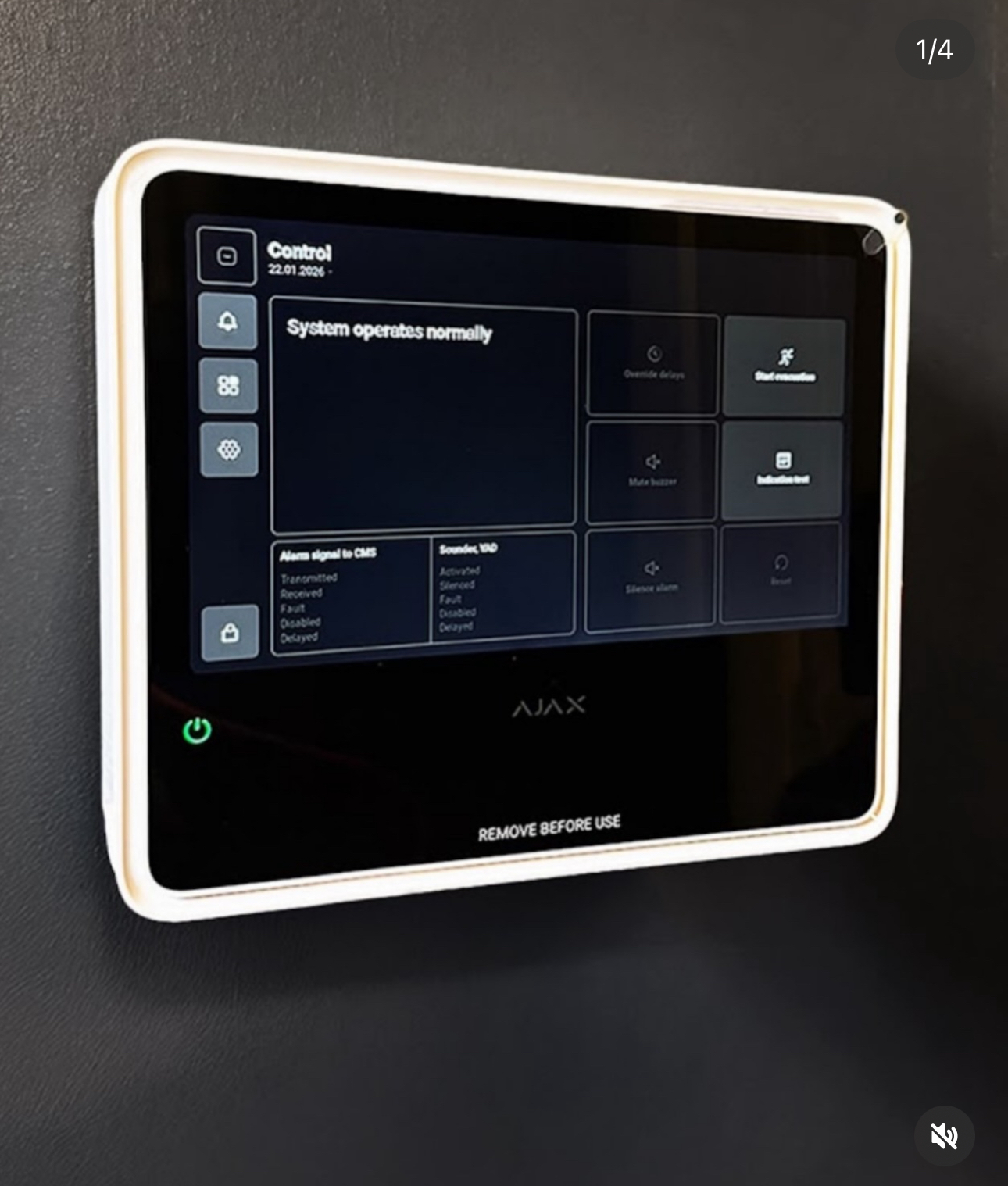 Ajax EN54 commercial fire alarm system