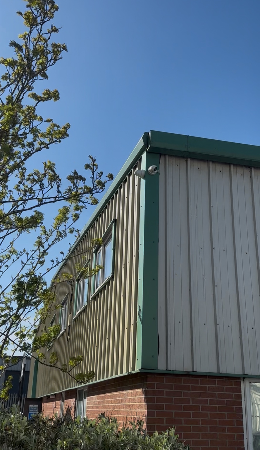 Commercial CCTV camera installed by NOX at an industrial property