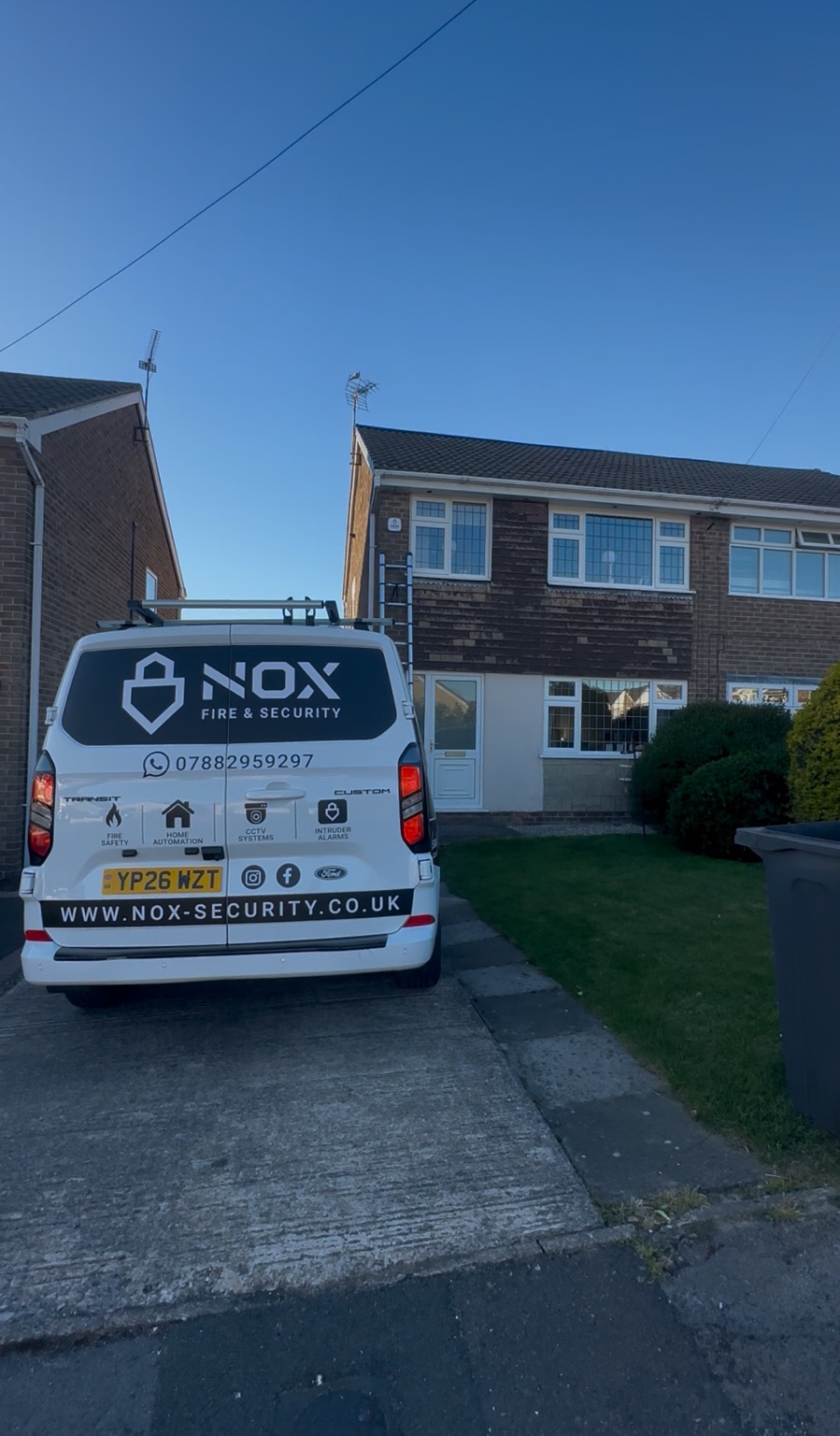 Chesterfield home protected by a NOX Ajax alarm and CCTV system